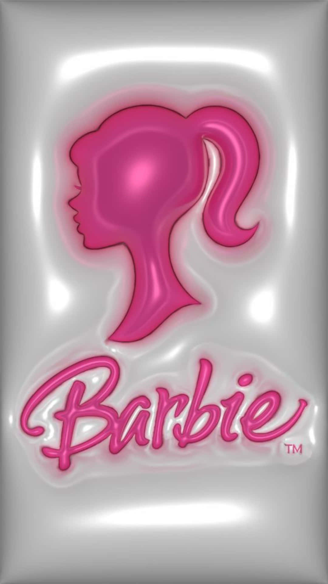 Barbie Logo Pink Silhouette Wallpaper