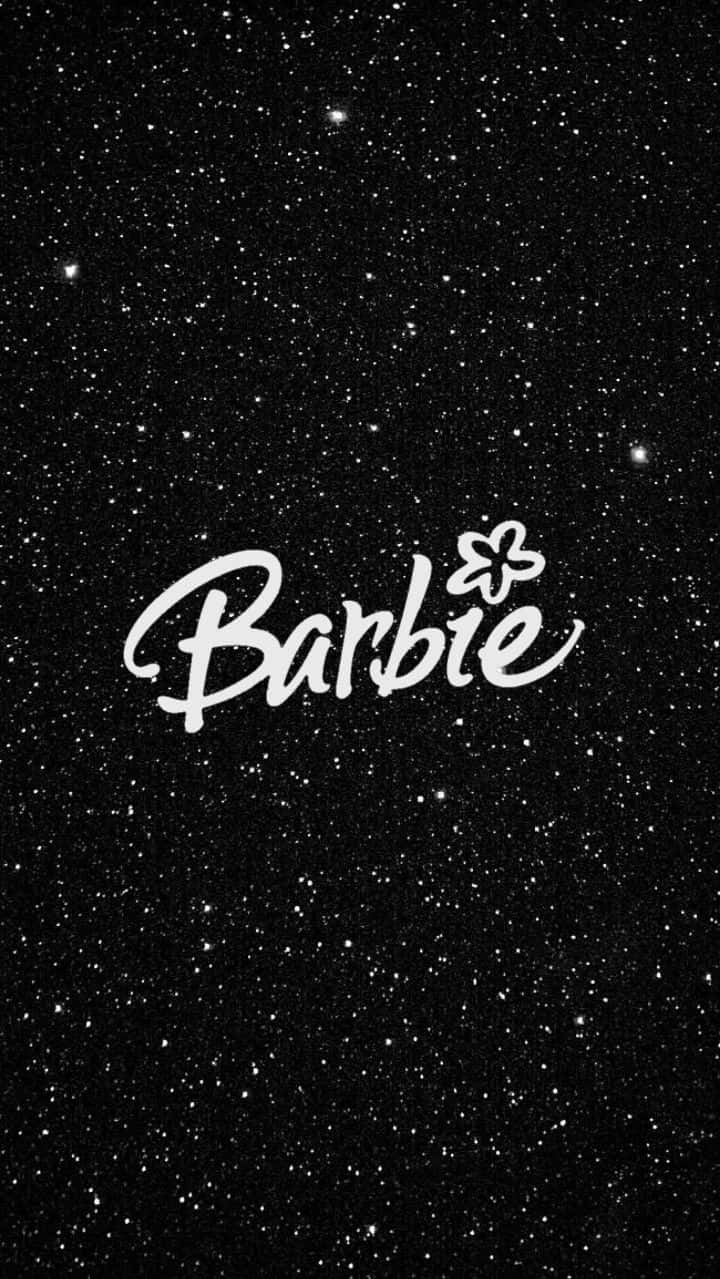 Barbie Logo Starry Background Wallpaper
