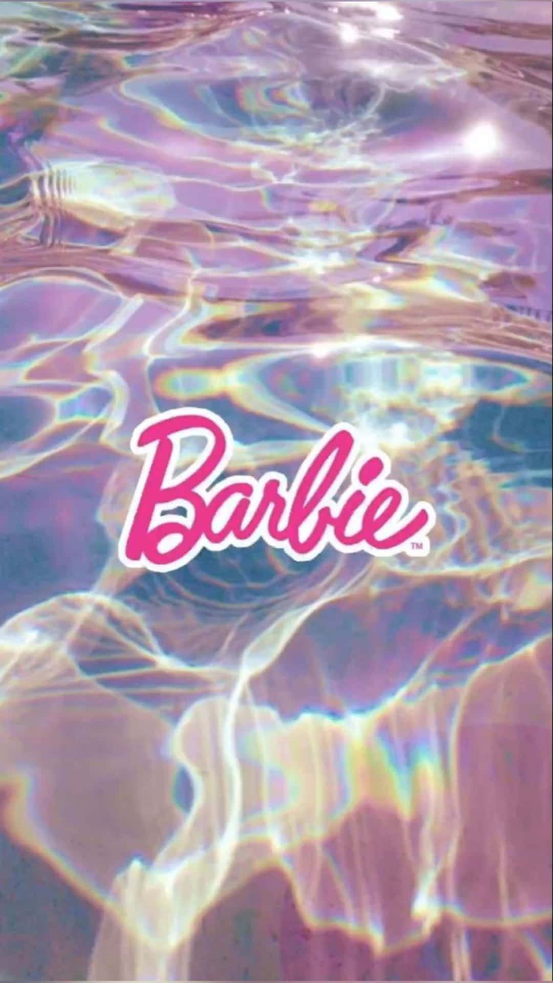Barbie Logo Water Ripple Aesthetic.jpg Wallpaper