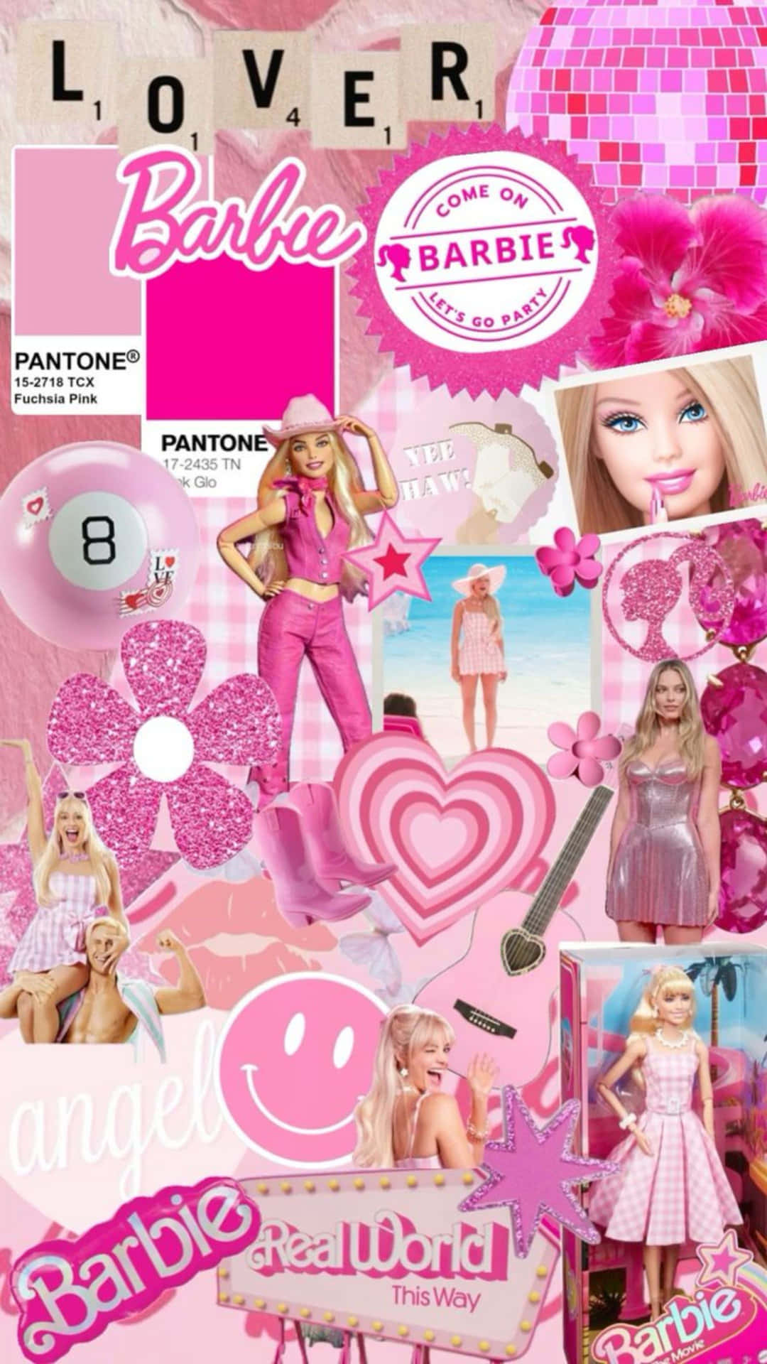 Barbie Lover Aesthetic Collage Wallpaper