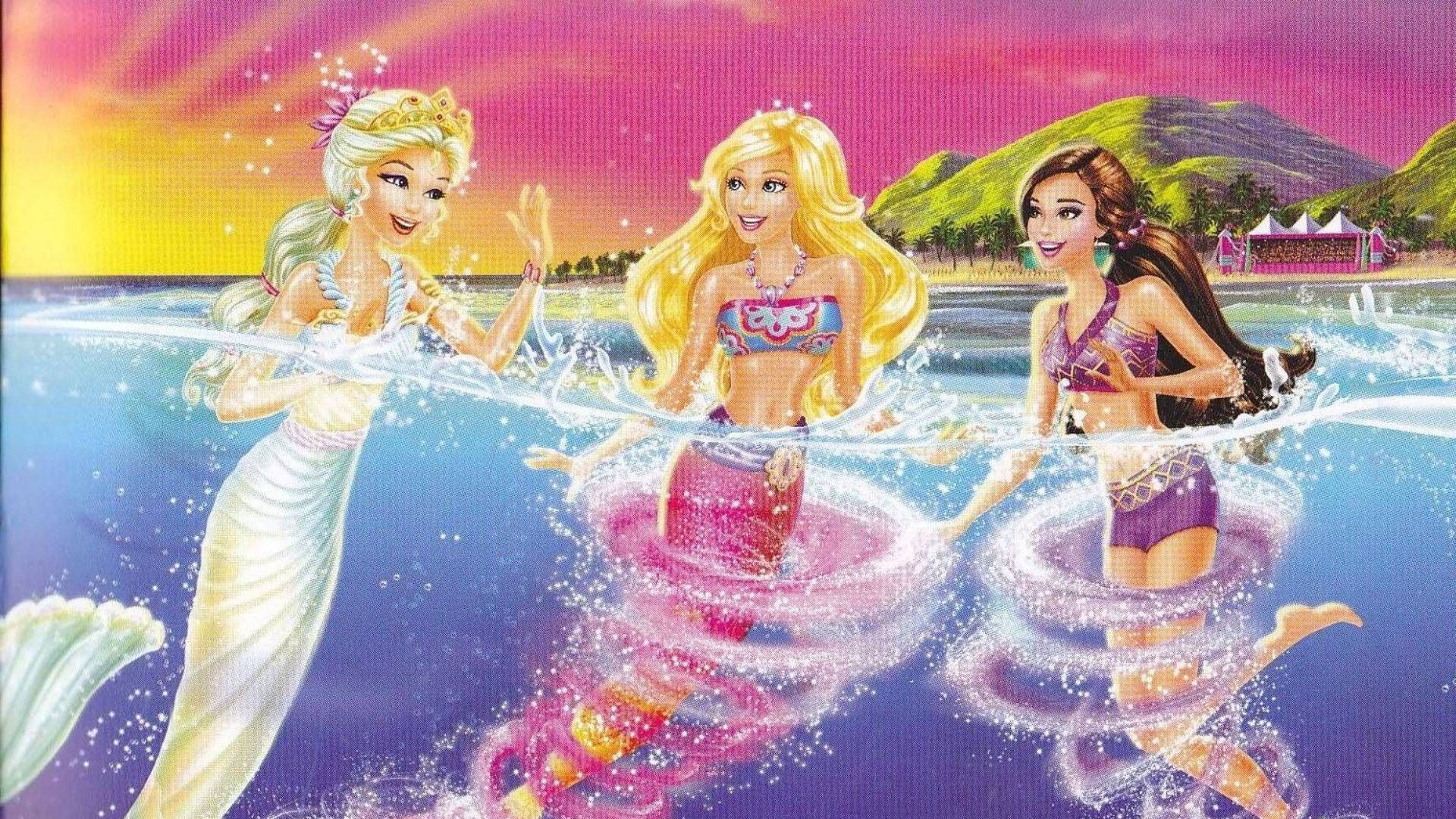 Barbiemeerjungfrauen Verwandeln Sich. Wallpaper