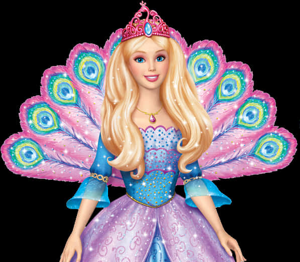 Barbie Peacock Princess Image PNG