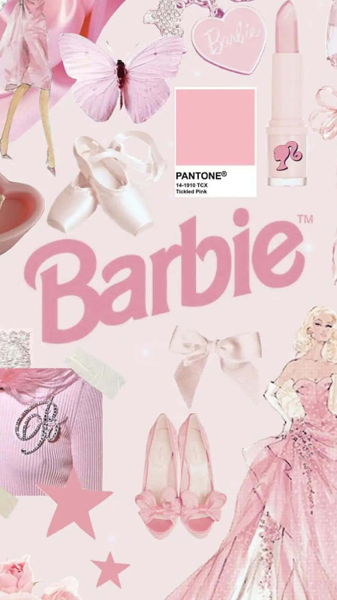 Barbie Pink Aesthetic Collage Wallpaper