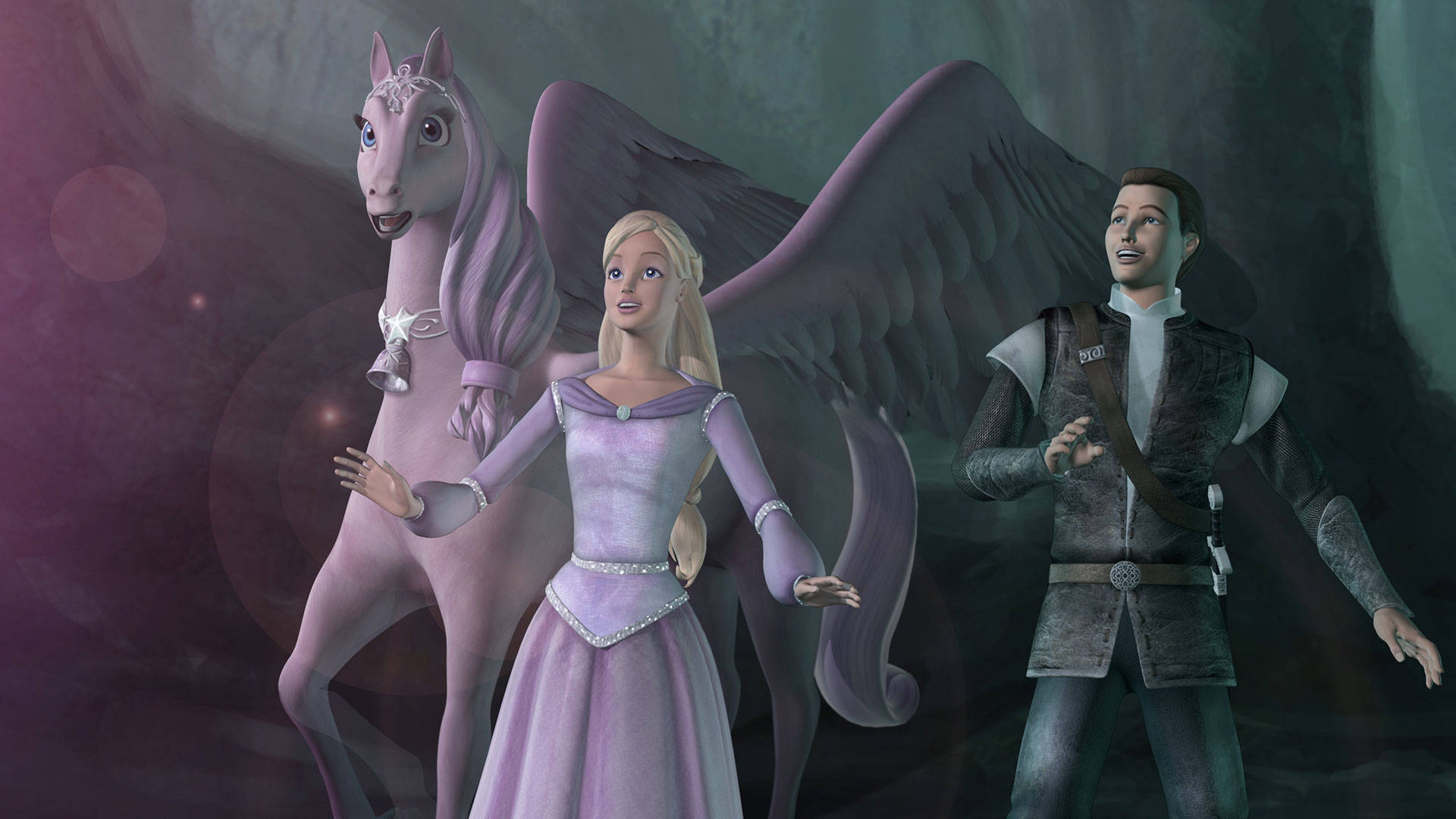 Barbie Prinsesse Magi af Pegasus skaber fantastiske verdener. Wallpaper