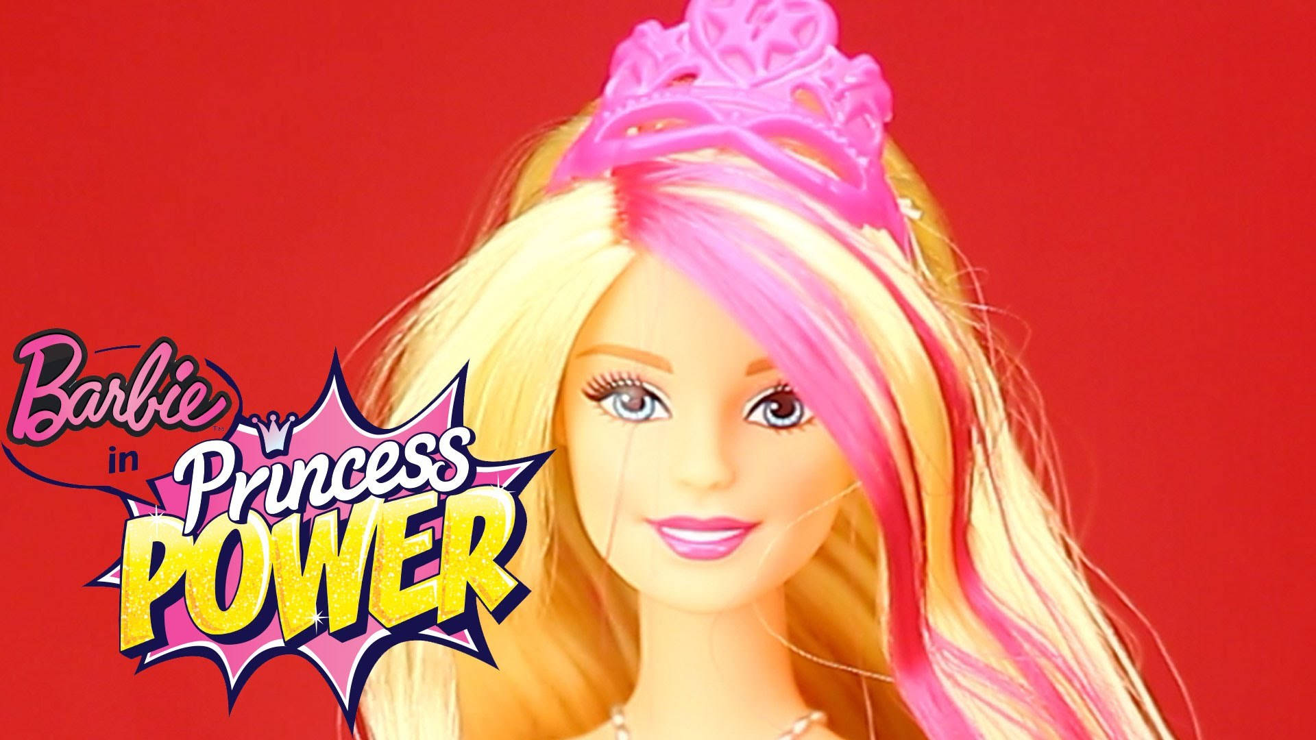 Primo Piano Di Barbie Princess Power Sfondo