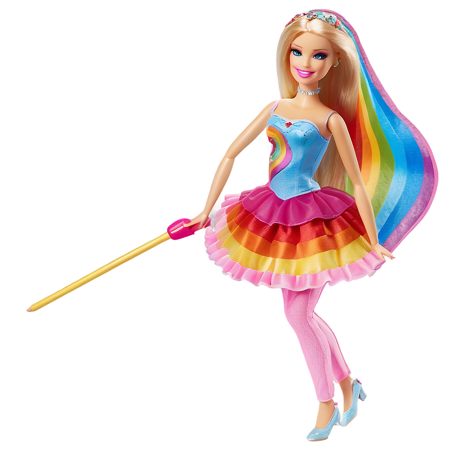 Barbie Rainbow Png Dcp40 PNG