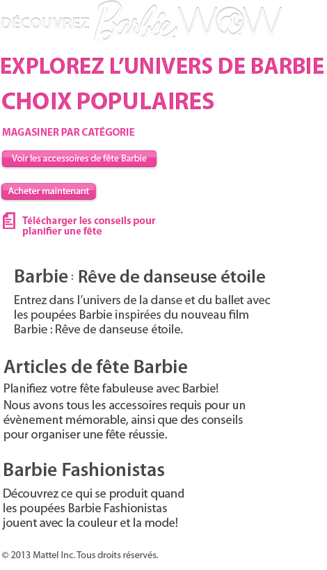Barbie W O W Website Snapshot PNG