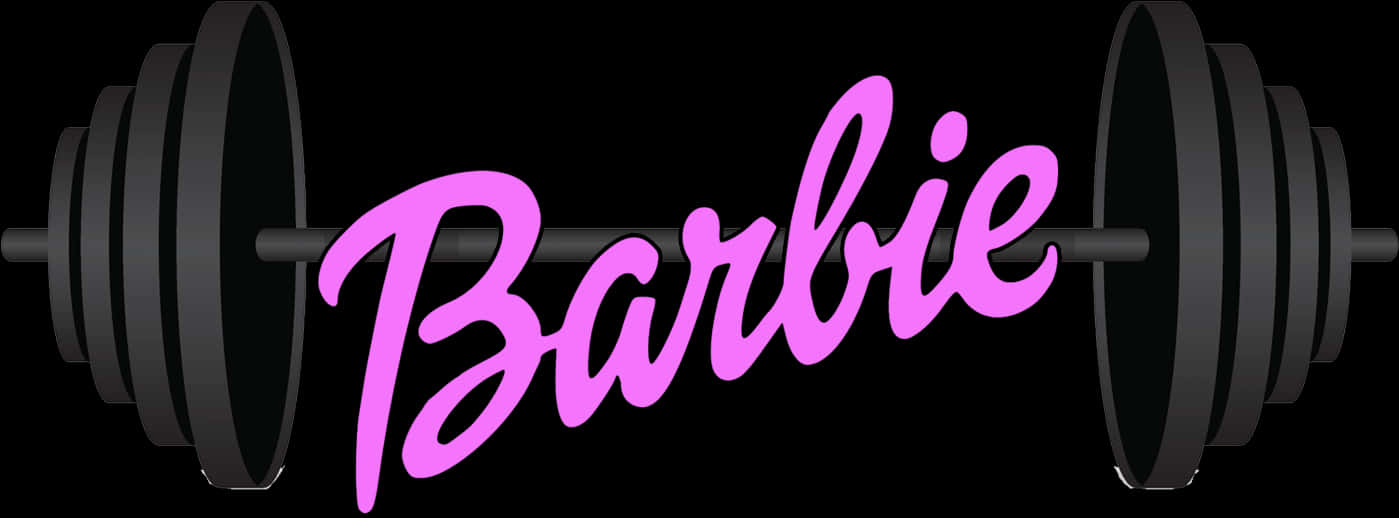 Barbie Weightlifting Logo PNG