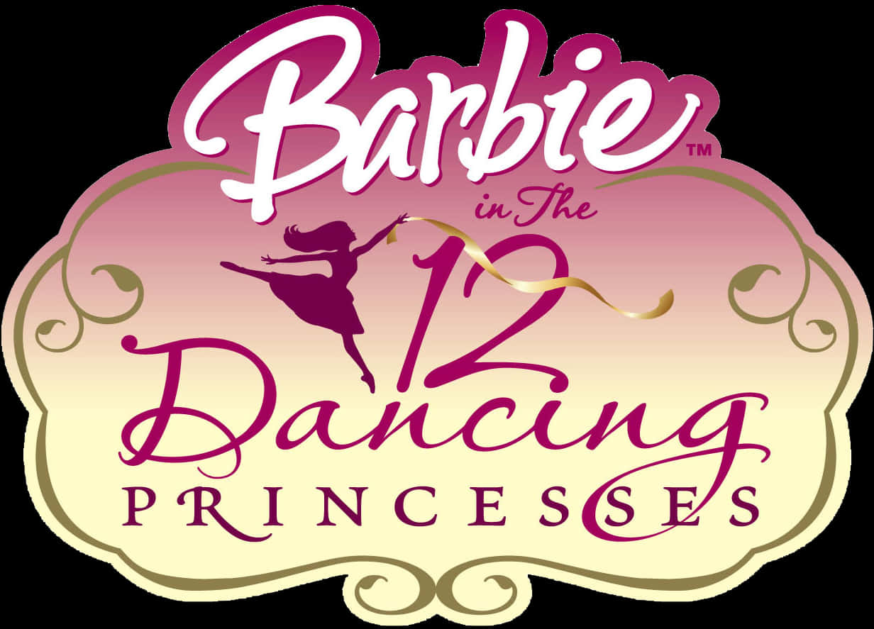 Barbie12 Dancing Princesses Logo PNG