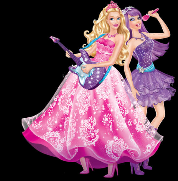 Barbieand Friend Rockstar Concert PNG