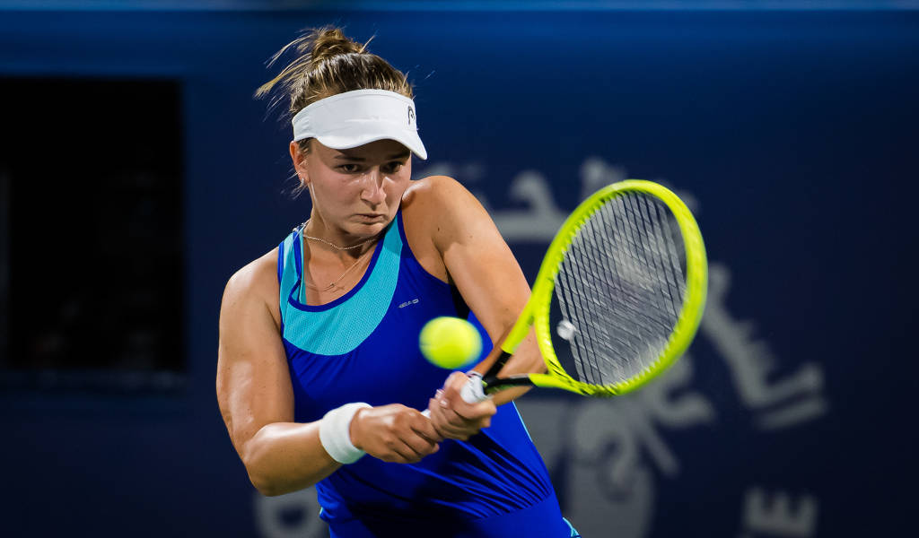Barborakrejcikova, Jugadora Profesional De Tenis. Fondo de pantalla