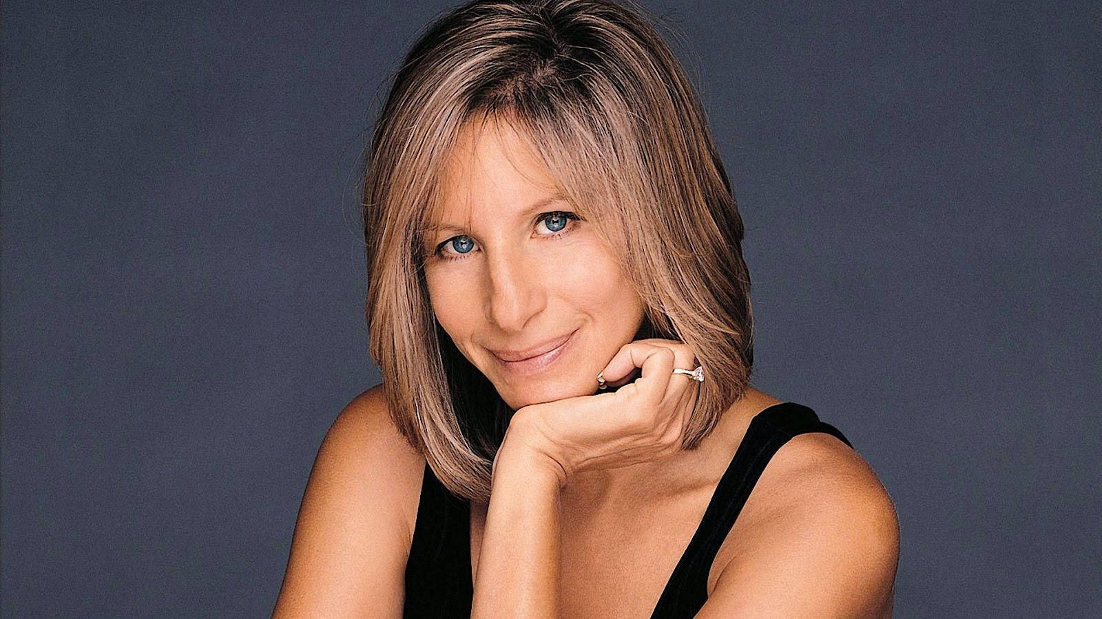 Simpel portrait af Firooz Zahedi af Barbra Streisand Wallpaper