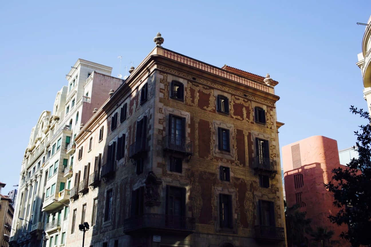 Unavista Panorámica De Barcelona, España.