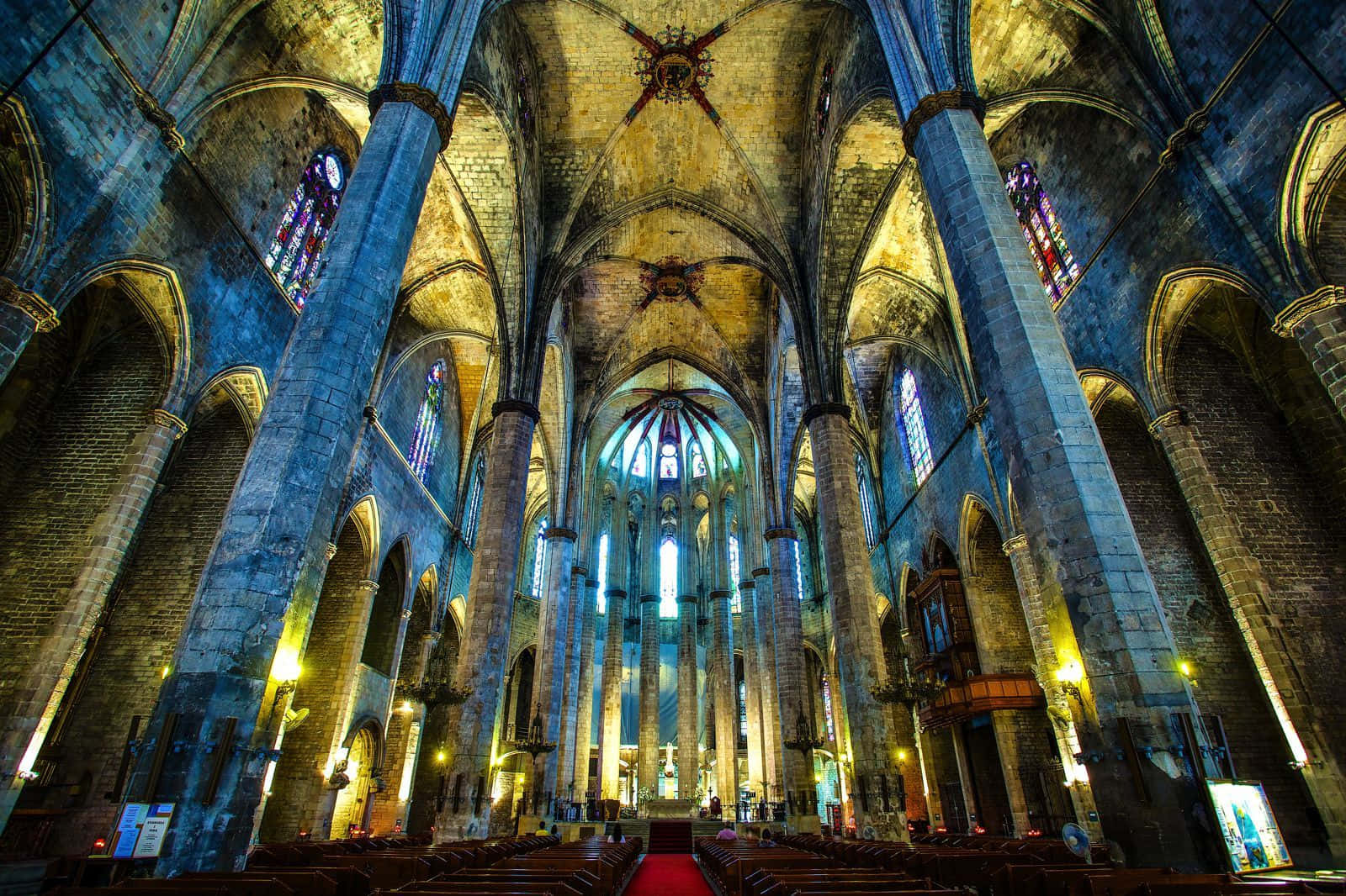 The Ceiling Of The Cathedral Is Blue
