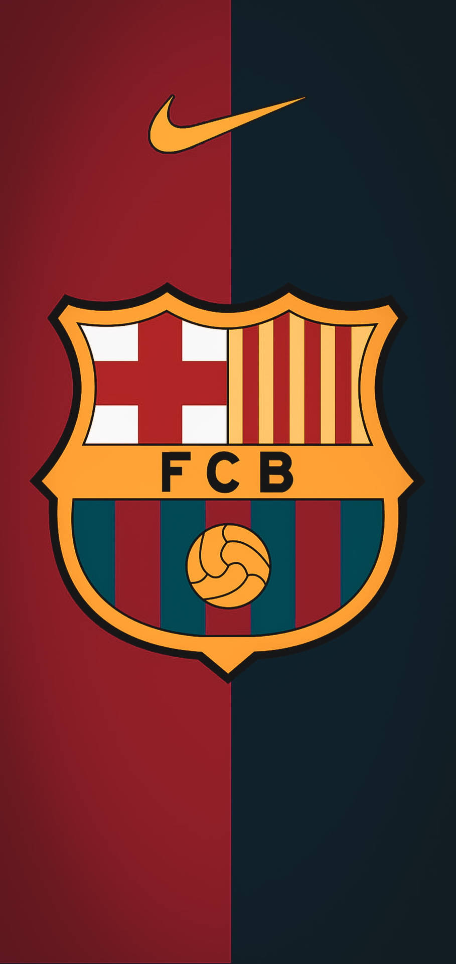 Barcelona Fc And Nike Logos Wallpaper