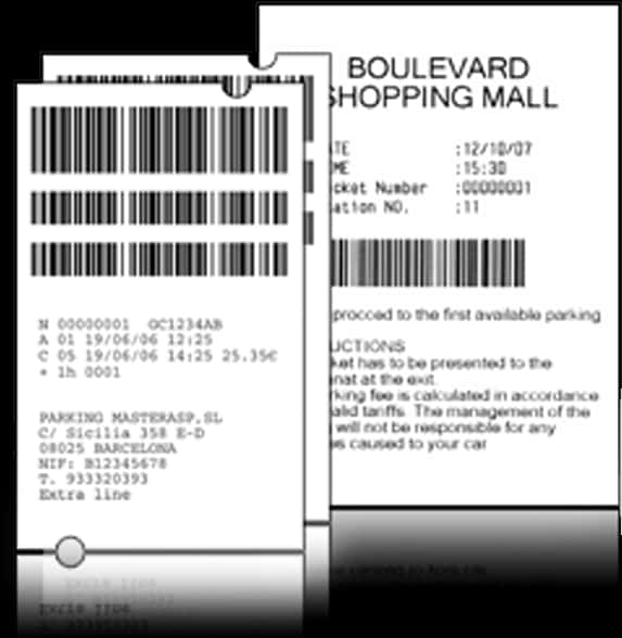 Barcode Parking Ticket Example PNG