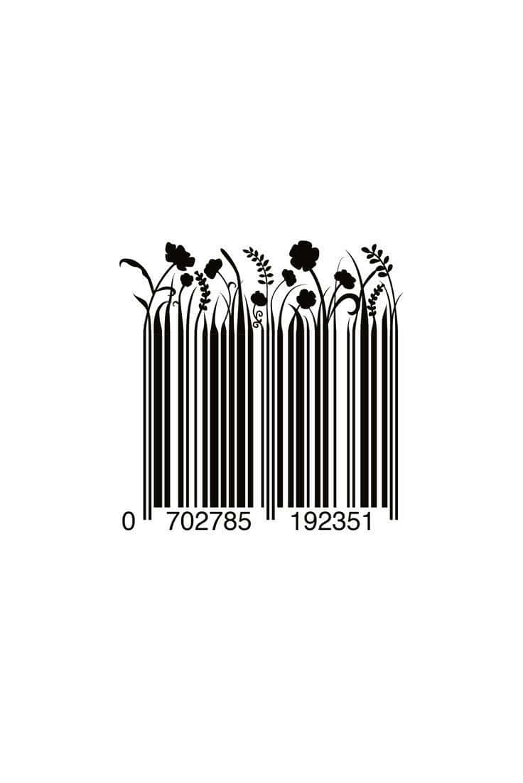 A barcode scanner in action. Wallpaper