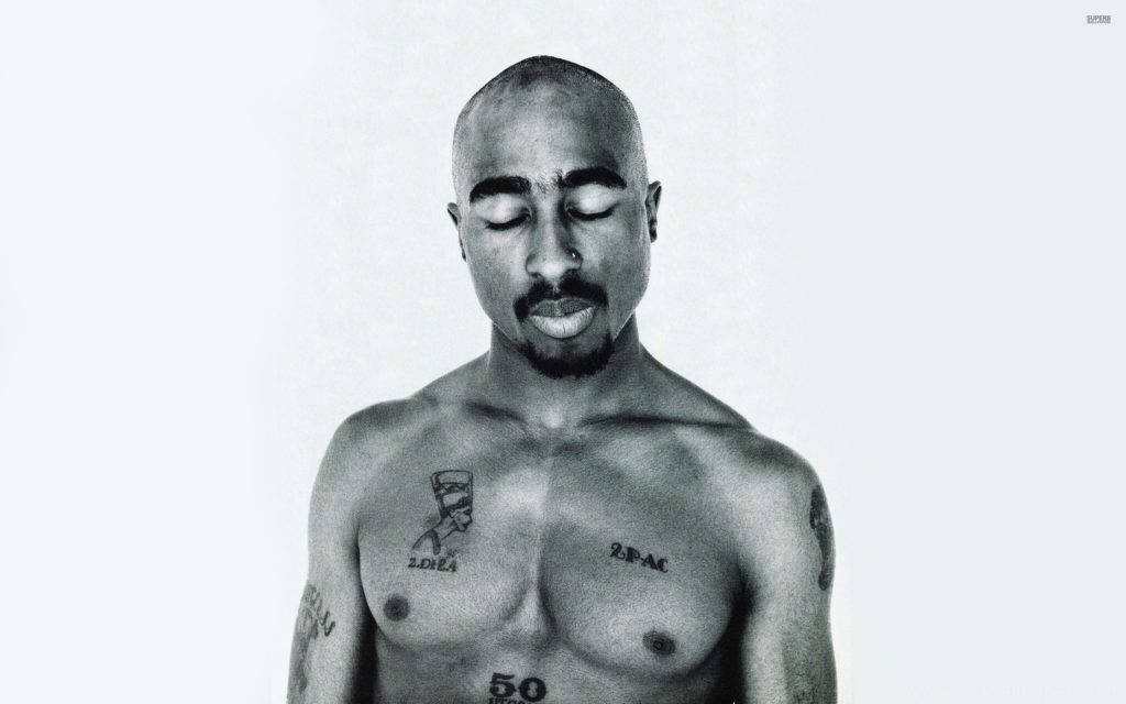 Bare Chest 2pac Closed Eyes Wallpaper