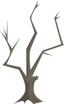 Bare Tree Silhouette PNG