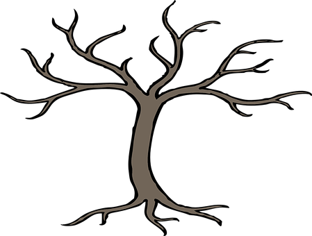 Bare Tree Silhouette PNG