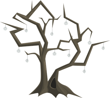 Bare Treewith Snowflakes PNG