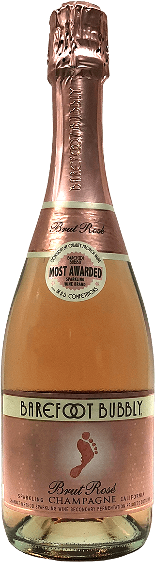 Download Barefoot Bubbly Brut Rose Champagne Bottle 1257