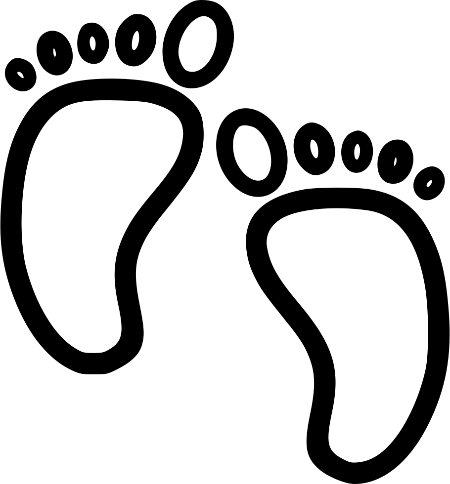 Barefoot Prints Graphic PNG