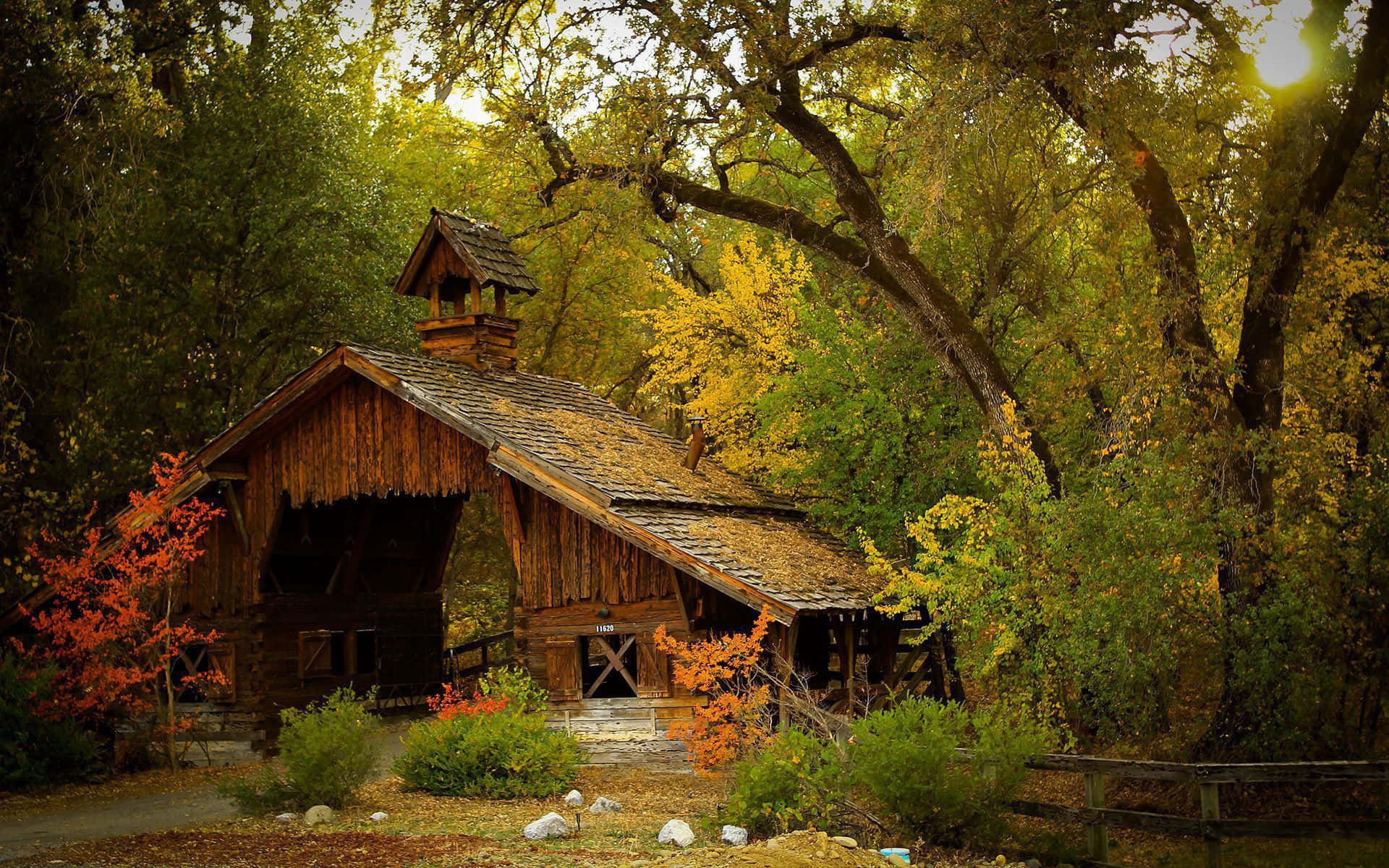A beautiful rustic barn in the countryside