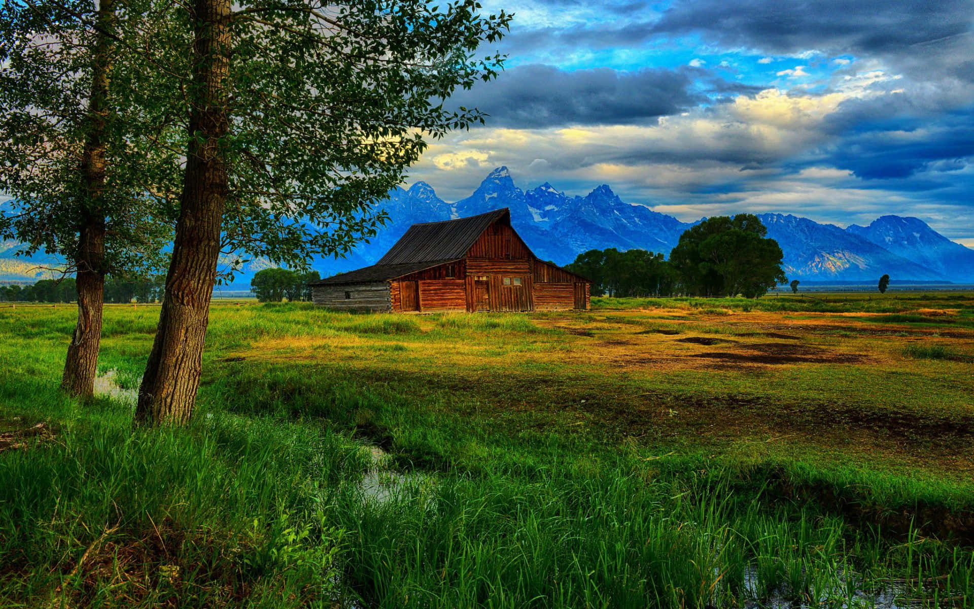 Image  An old wooden barn with a warm and inviting atmosphere