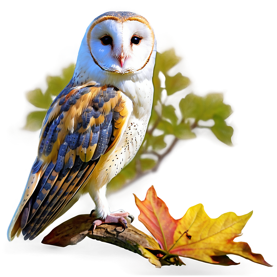 Barn Owl In Autumn Png 76 PNG