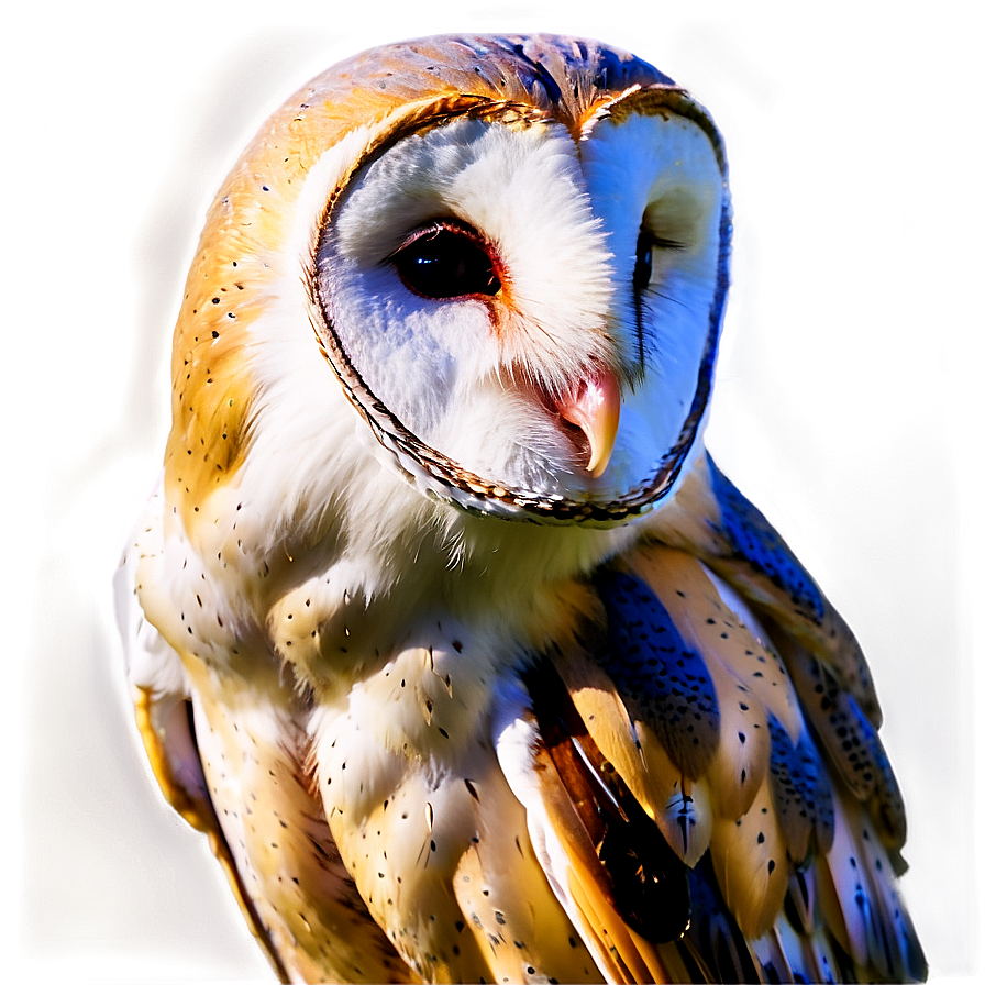 Barn Owl In Golden Hour Png Ivf98 PNG