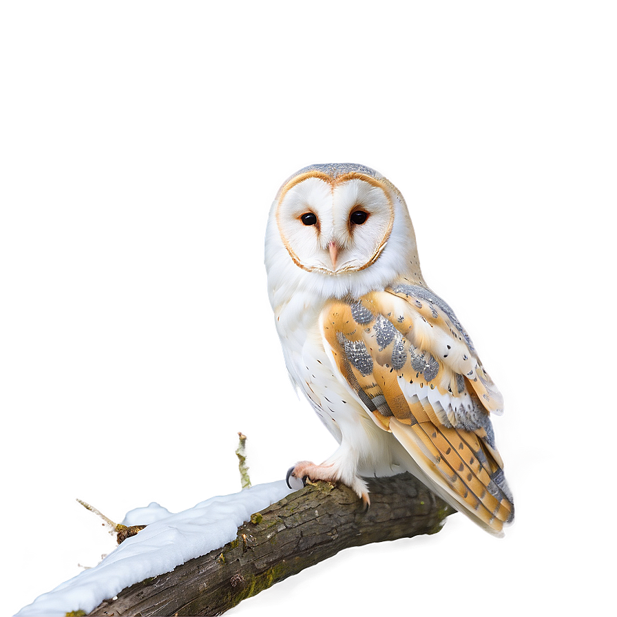 Barn Owl In Snow Png 76 PNG