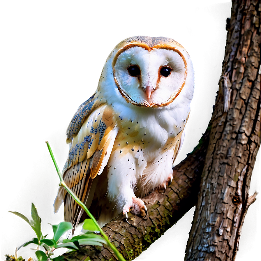 Barn Owl In Tree Png 06252024 PNG