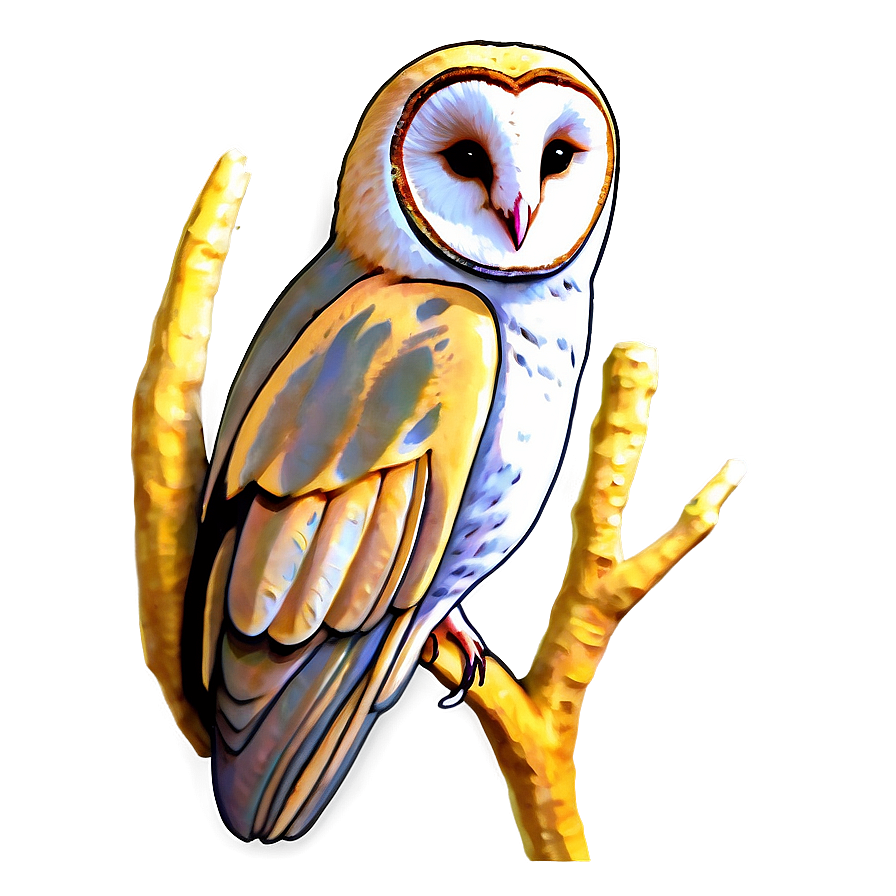 Barn Owl In Twilight Png Jyt PNG