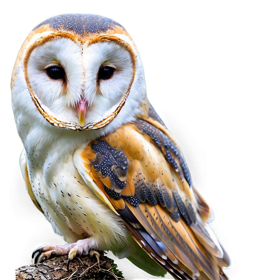 Barn Owl In Winter Setting Png 1 PNG