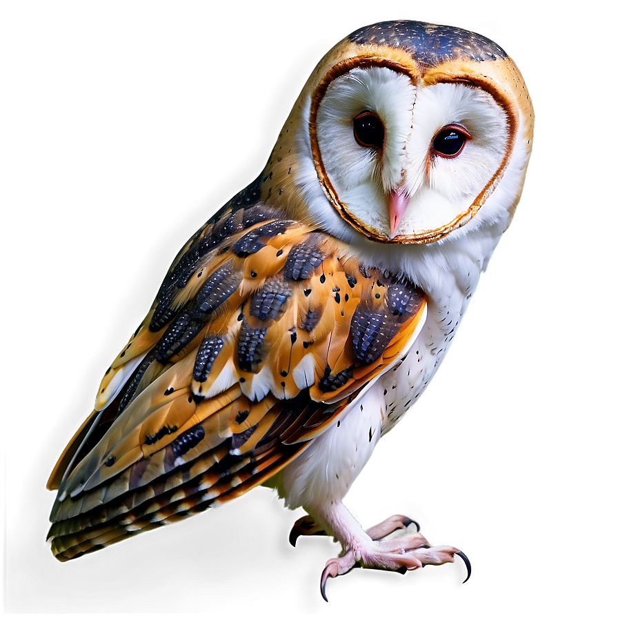 Barn Owl Looking Back Png 06252024 PNG