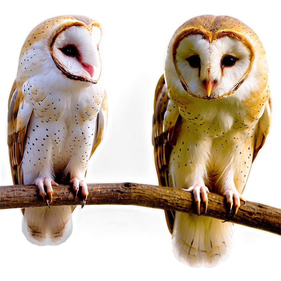 Barn Owl Perching Png Ihc32 PNG