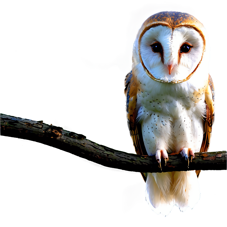 Barn Owl Perching Png Tuj PNG