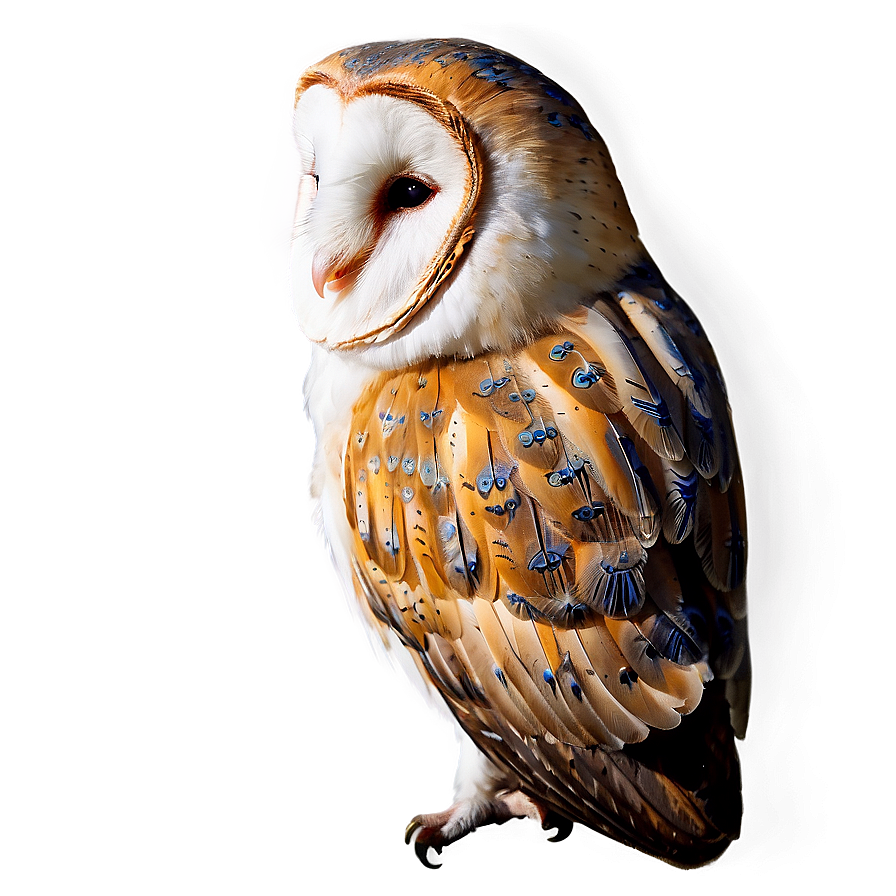 Barn Owl Resting Png 06252024 PNG