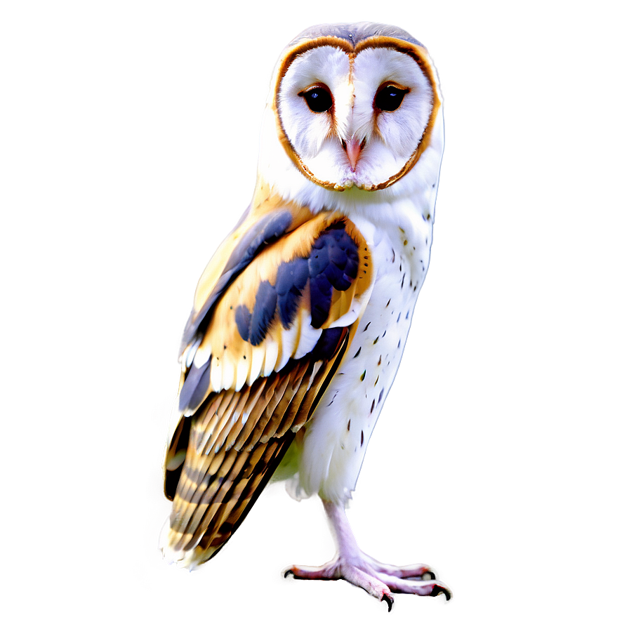 Barn Owl Tilted Head Png 06252024 PNG