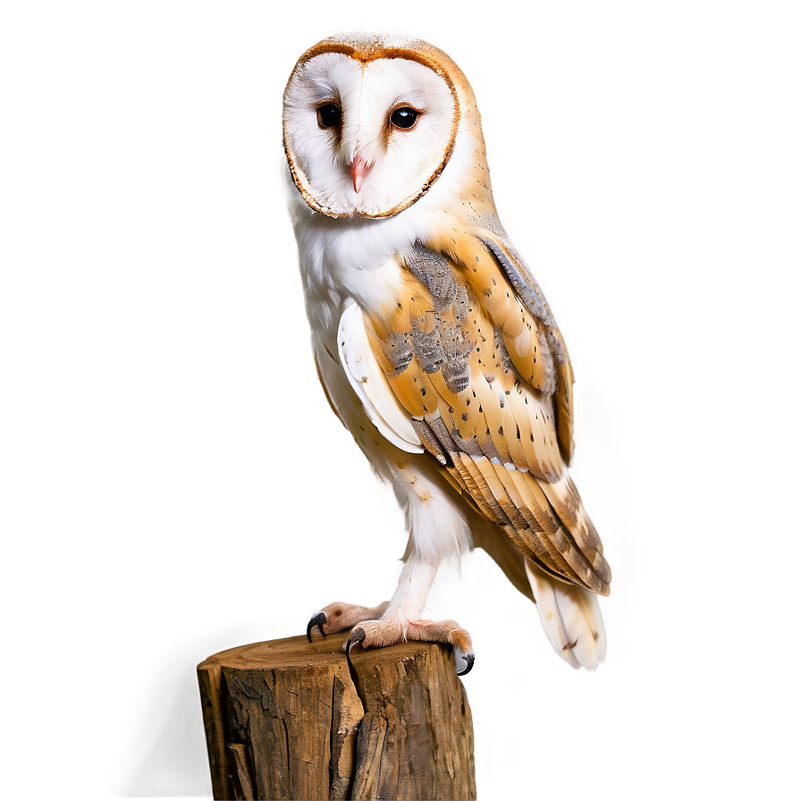 Barn Owl Tilted Head Png 06252024 PNG