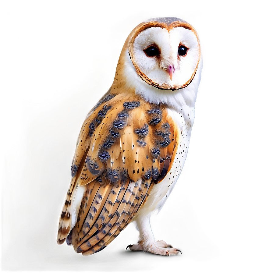 Download Barn Owl Tilted Head Png 93 | Wallpapers.com