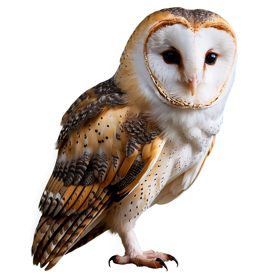 Barn Owl Tilted Head Png Isd PNG