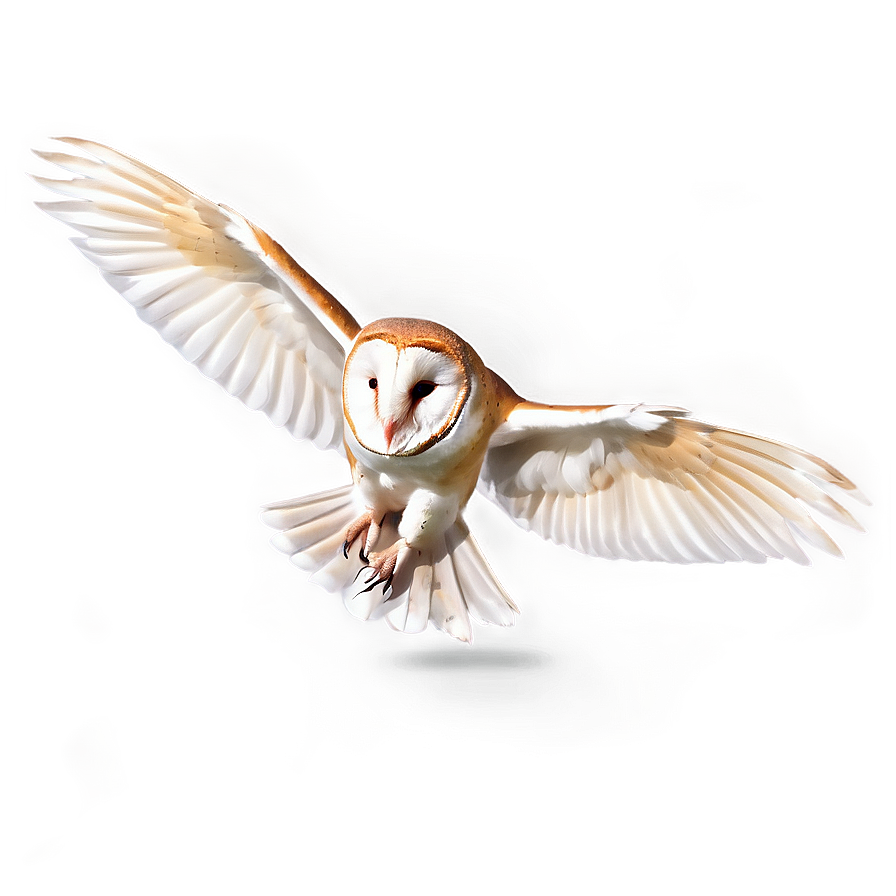 Barn Owl Wings Spread Png 06252024 PNG