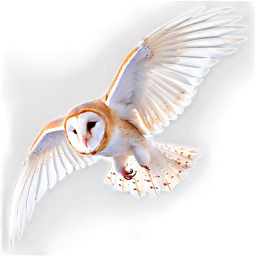 Barn Owl Wings Spread Png Rom PNG