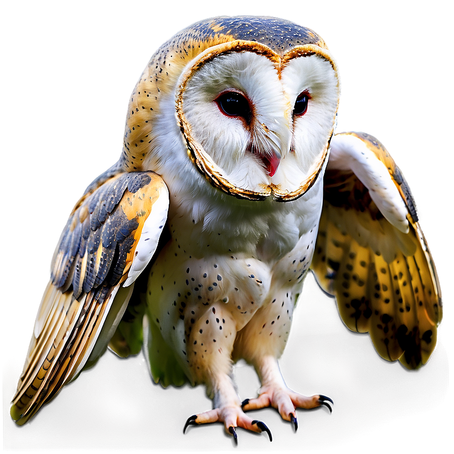 Barn Owl Wings Spread Png Wxl PNG