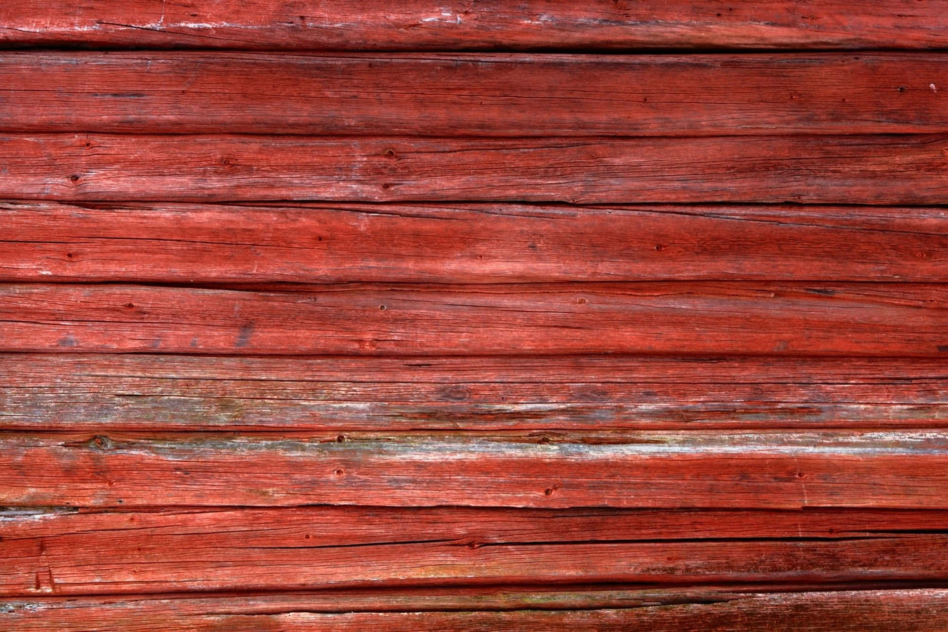 Rød trævægstekstur - stockfoto Wallpaper