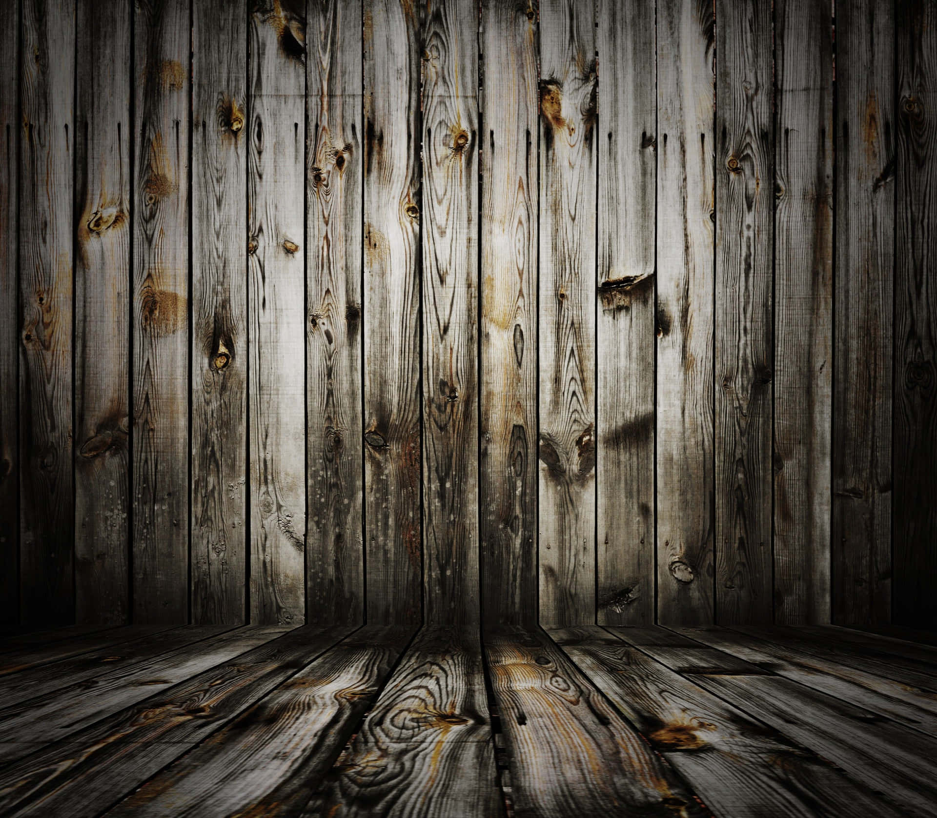 "Embrace the charm and beauty of weathered barn wood" Wallpaper