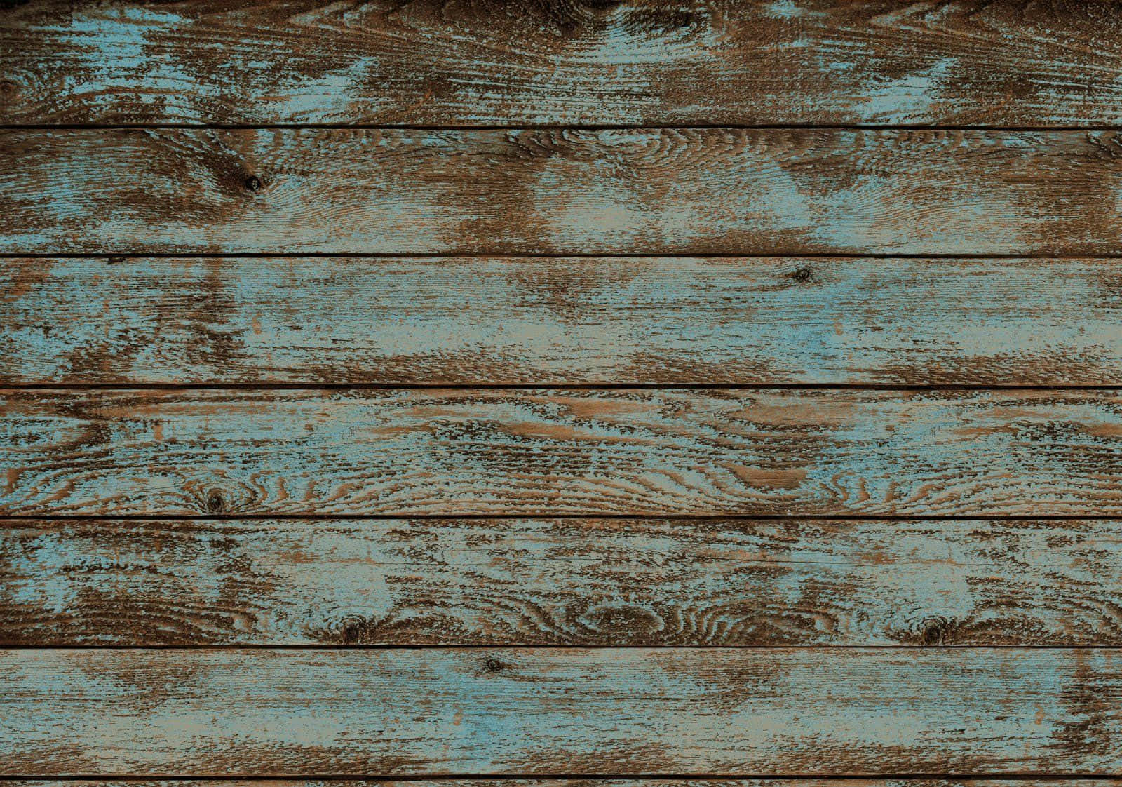 Unfondo De Madera Con Tablones De Color Azul Y Marrón Fondo de pantalla
