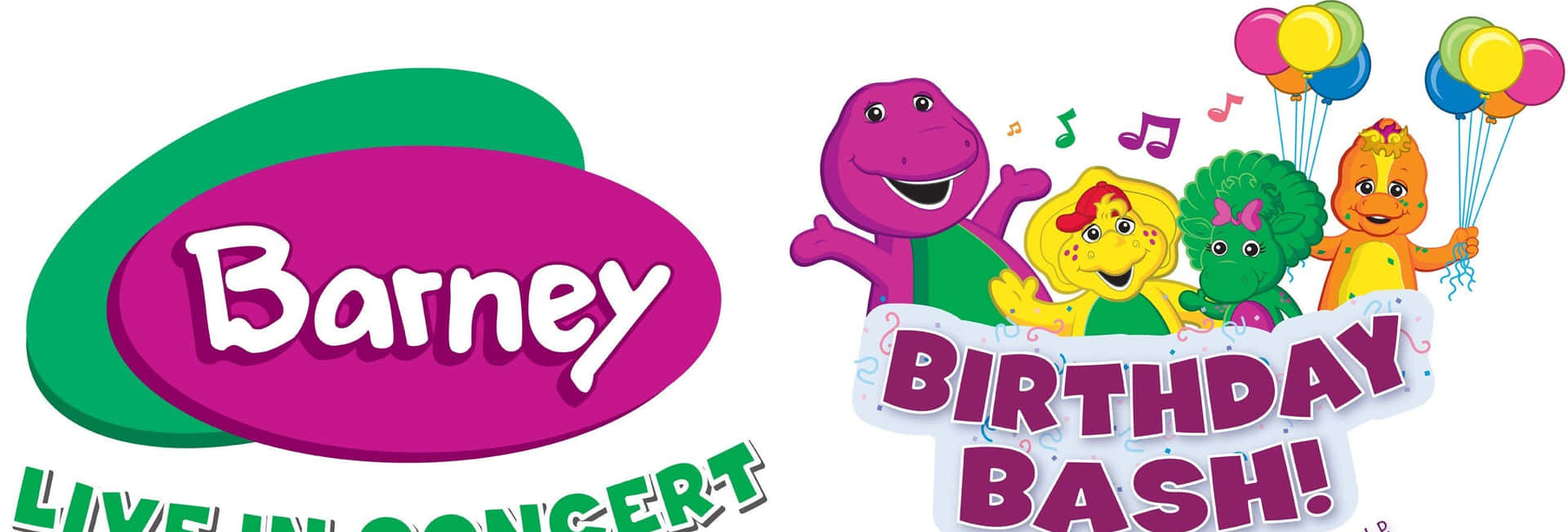Barney the Purple Dinosaur with Friends Wallpaper
